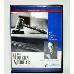 The Modern Scholar Law Series 14 Lectures Lawrence M Friedman Complete Set CD